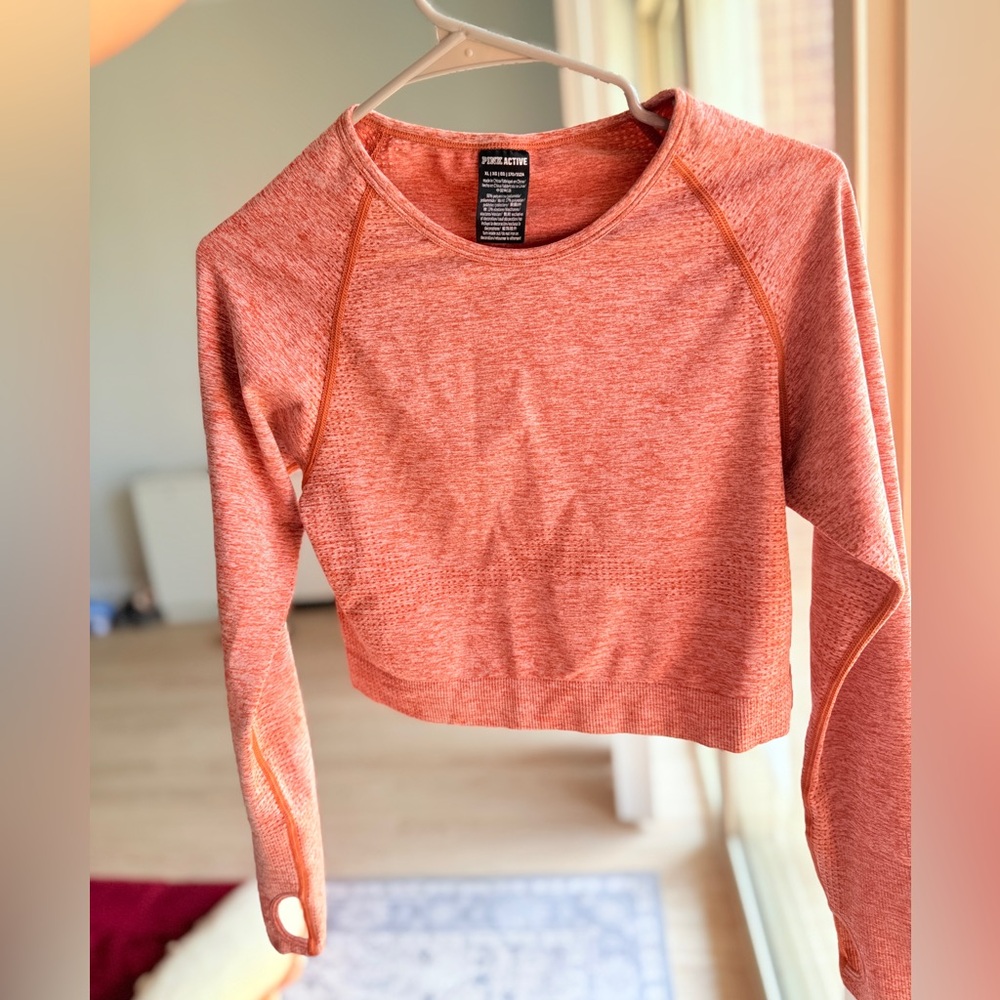Victoria's Secret Pink Long Sleeve Cropped Hoodie